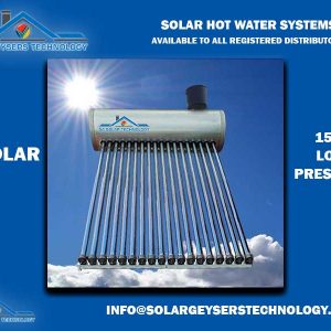 SA Solar 150 Liter Low-pressure Solar Geyser