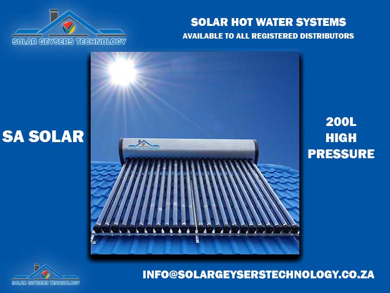 SA Solar 300L High-Pressure Solar Geyser